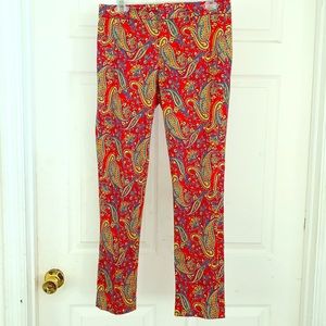 Ralph Lauren Paisley Colorful Ankle Pants - Size 2